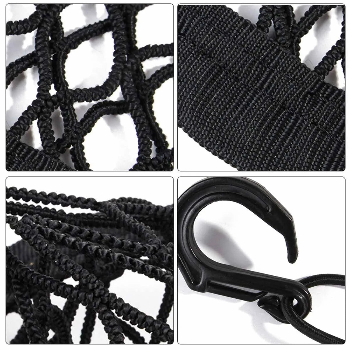 DriveSafe™ Double-Layer Pet Car Barrier & Mesh Storage Net