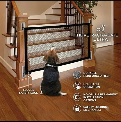 SafeGate™ Heavy-Duty Mesh Pet Safety Gate & Isolation Barrier