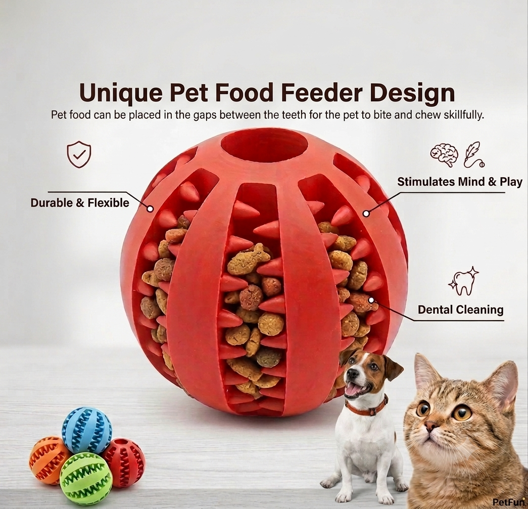 ChewN'Treat™ Interactive Dental Care & Treat Feeder Ball
