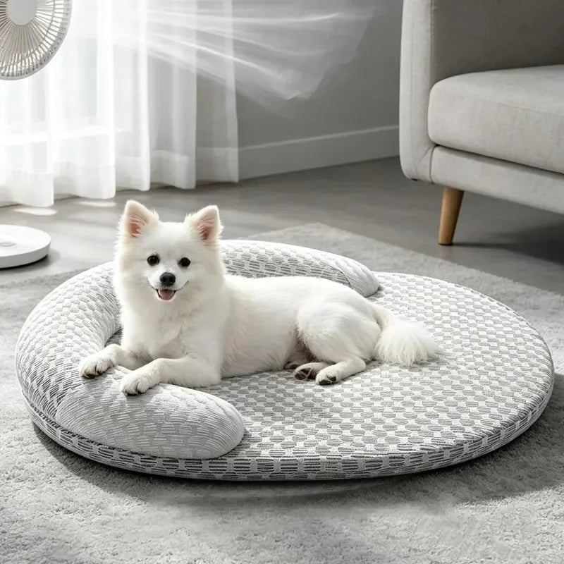 CoolNest™ Ice Silk Pet Cooling Bed