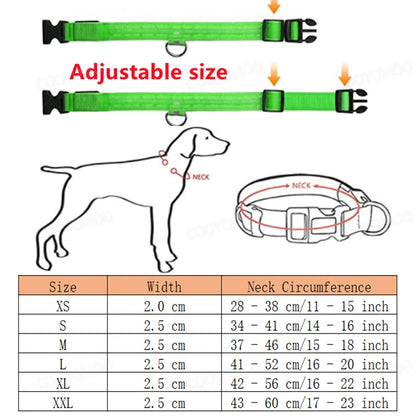 LumiGuard™ USB Rechargeable LED Dog Collar