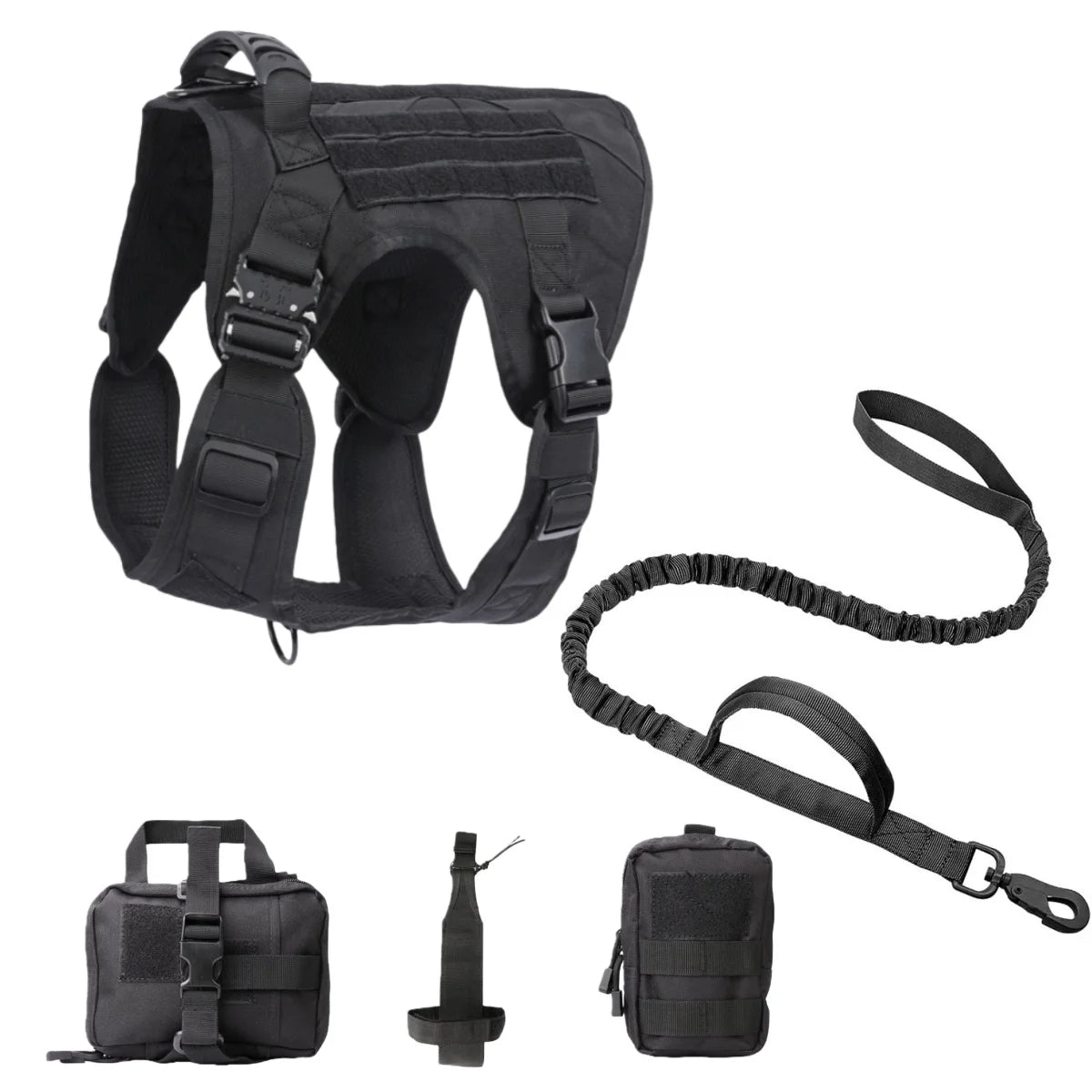 Adjustable Tactical Dog Harness with Handle