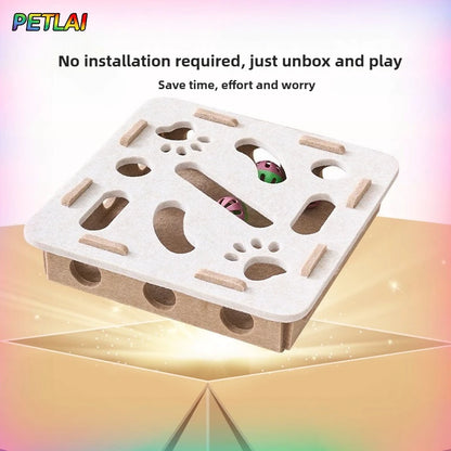 CuriosityBox™ Interactive Cat Maze & Felt Puzzle Game