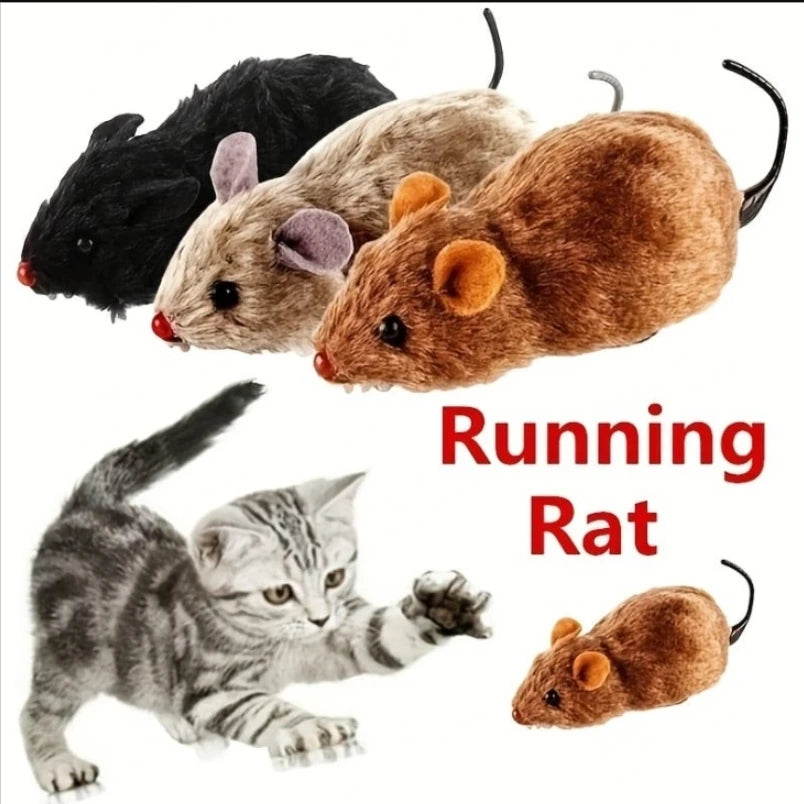 Squeak & Chase™ Lifelike Plush Mouse Toy for Cats & Dogs