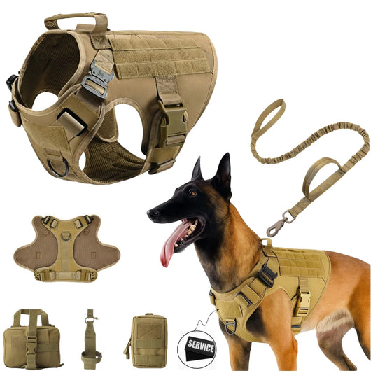 Adjustable Tactical Dog Harness with Handle