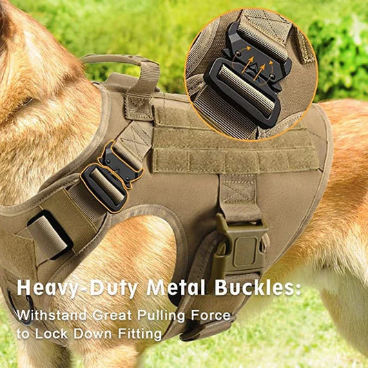 Adjustable Tactical Dog Harness with Handle