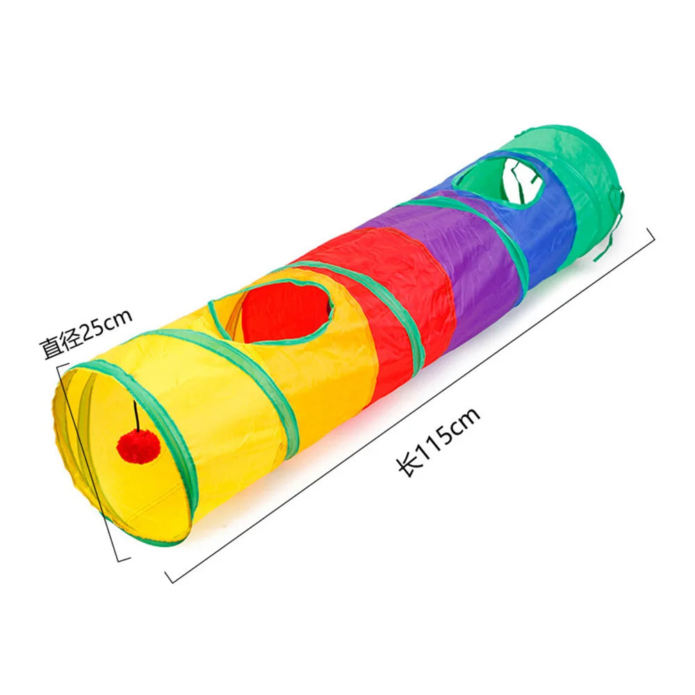 TunnelPaws™ Collapsible Indoor & Outdoor Cat Play Tunnel