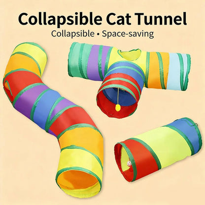 TunnelPaws™ Collapsible Indoor & Outdoor Cat Play Tunnel