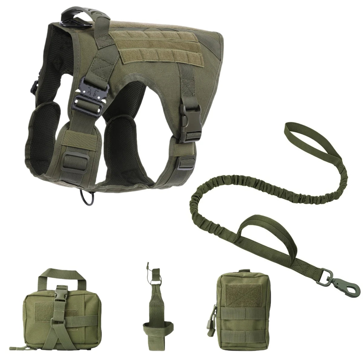 Adjustable Tactical Dog Harness with Handle
