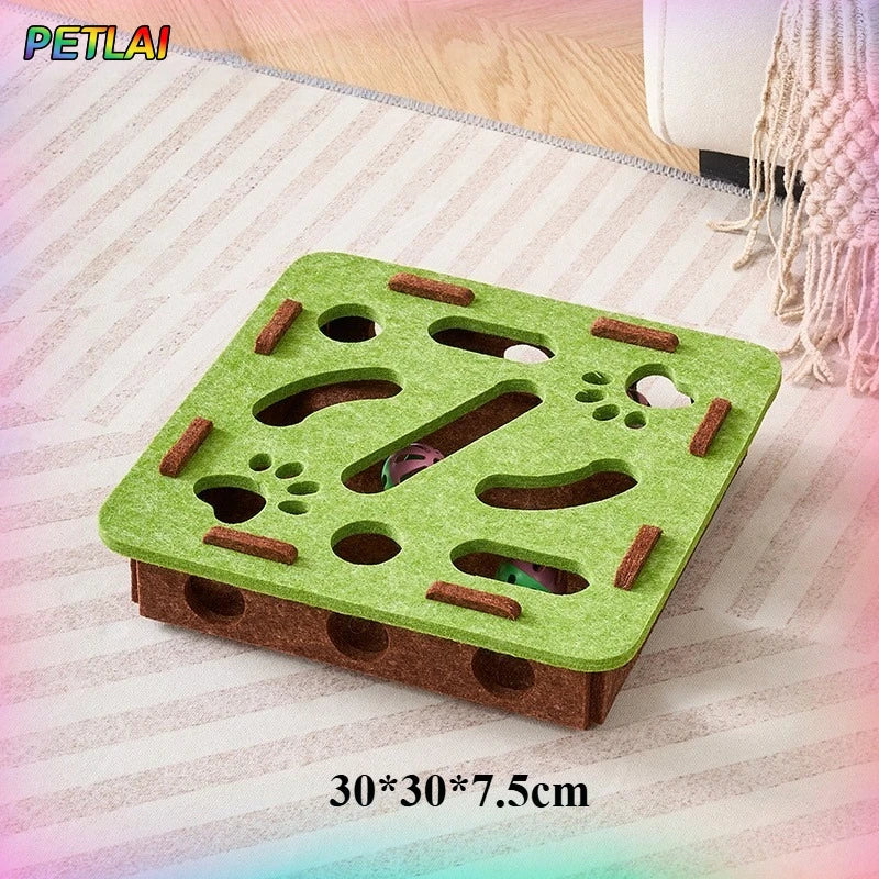CuriosityBox™ Interactive Cat Maze & Felt Puzzle Game