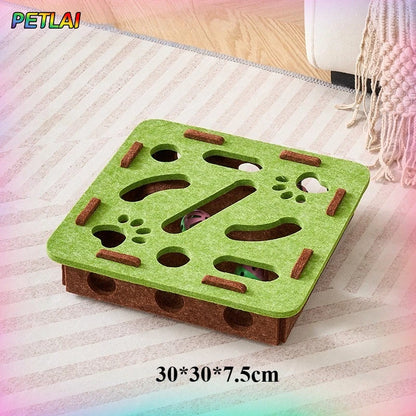 CuriosityBox™ Interactive Cat Maze & Felt Puzzle Game
