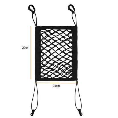 DriveSafe™ Double-Layer Pet Car Barrier & Mesh Storage Net