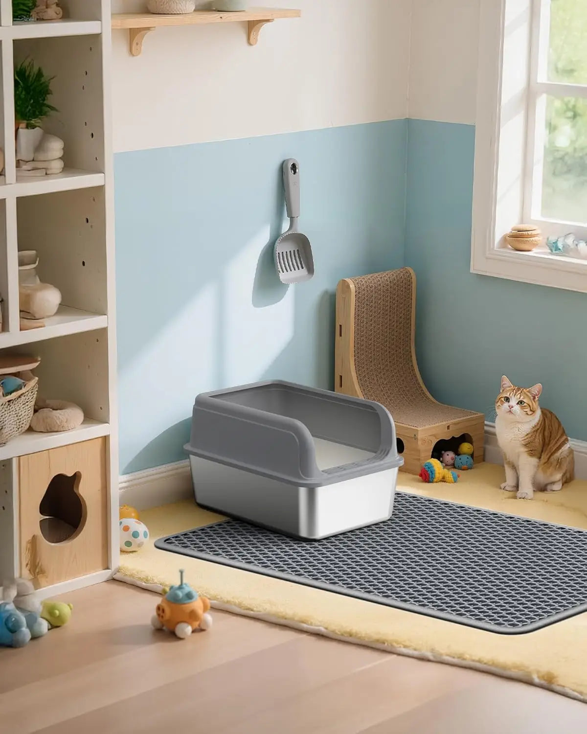 No-Mess Double-Layer Cat Litter Mat™ – Waterproof & Easy Clean