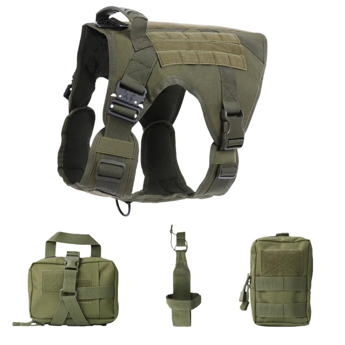 Adjustable Tactical Dog Harness with Handle