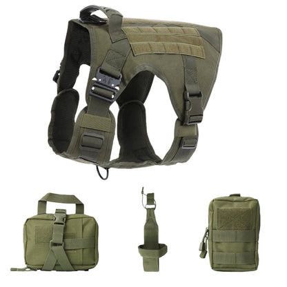 Adjustable Tactical Dog Harness with Handle