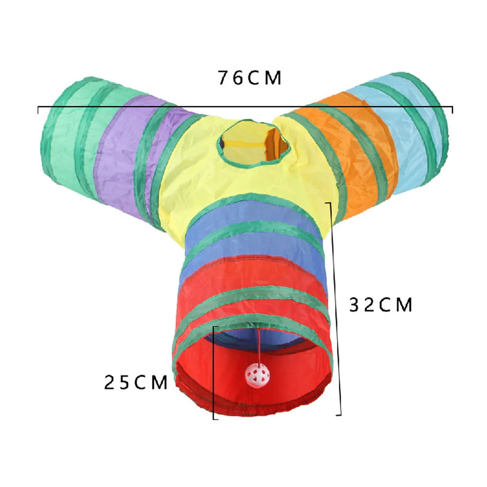 TunnelPaws™ Collapsible Indoor & Outdoor Cat Play Tunnel