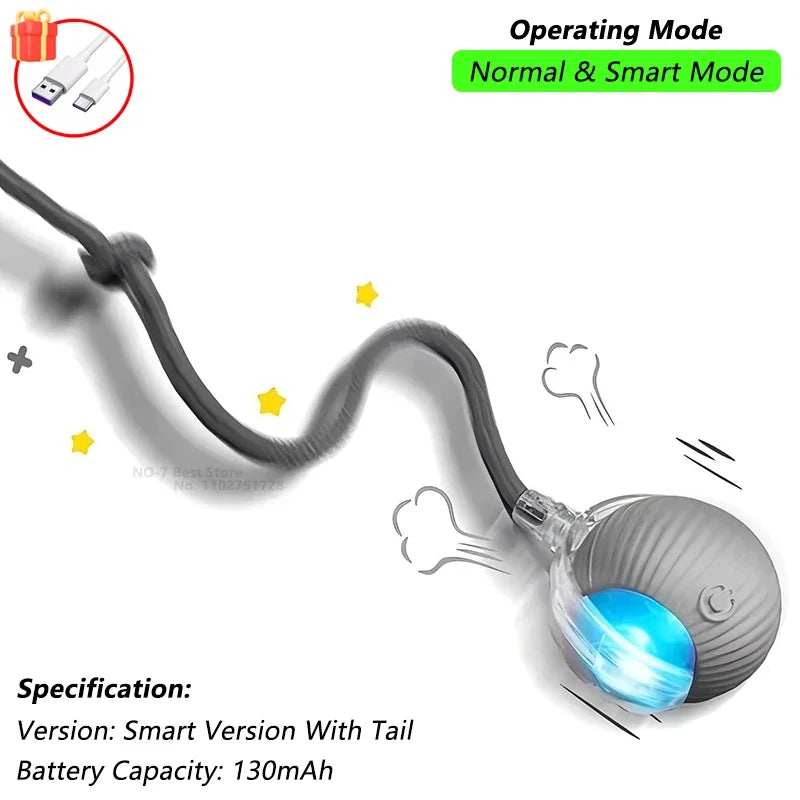 TailChase™ Smart Automatic Rolling Ball with Faux Tail