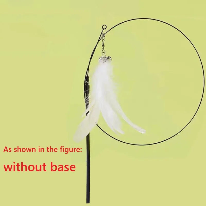 FeatherPounce™ Interactive Suction Cup Cat Wand Toy