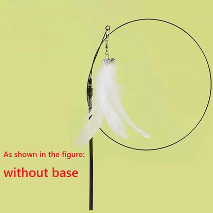 FeatherPounce™ Interactive Suction Cup Cat Wand Toy