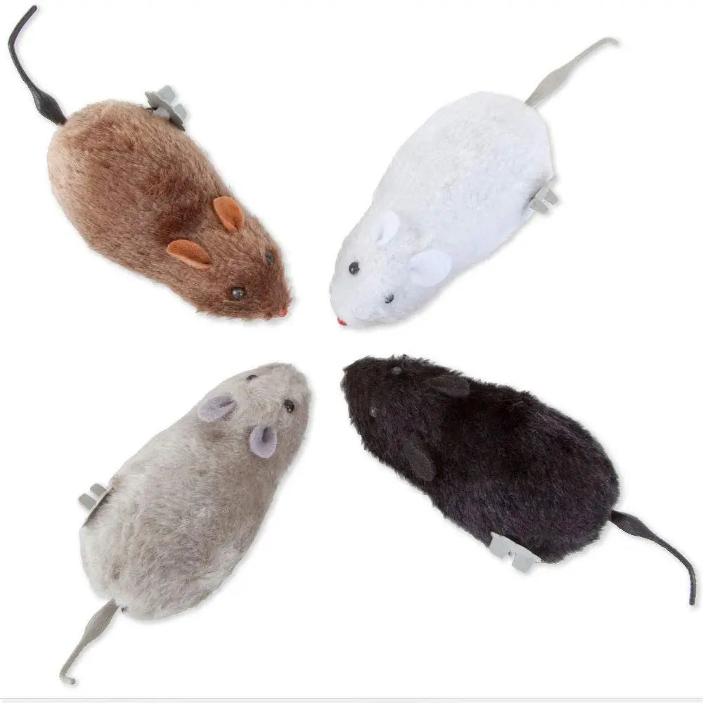 Squeak & Chase™ Lifelike Plush Mouse Toy for Cats & Dogs