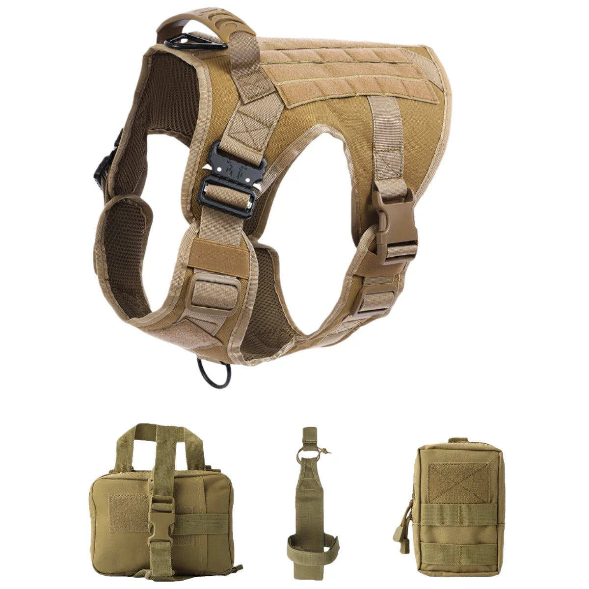 Adjustable Tactical Dog Harness with Handle