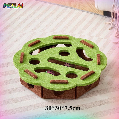 CuriosityBox™ Interactive Cat Maze & Felt Puzzle Game