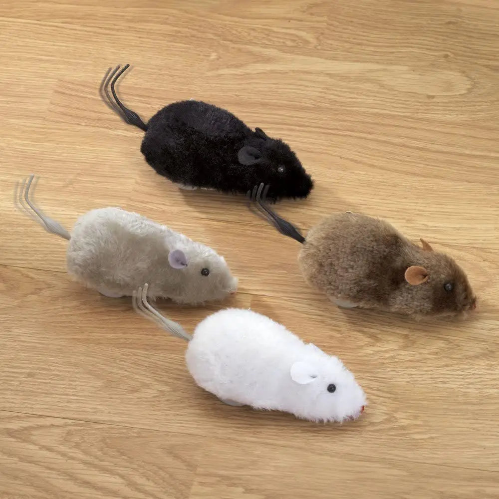 Squeak & Chase™ Lifelike Plush Mouse Toy for Cats & Dogs