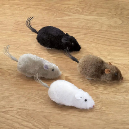 Squeak & Chase™ Lifelike Plush Mouse Toy for Cats & Dogs