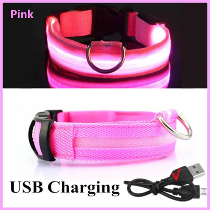 LumiGuard™ USB Rechargeable LED Dog Collar