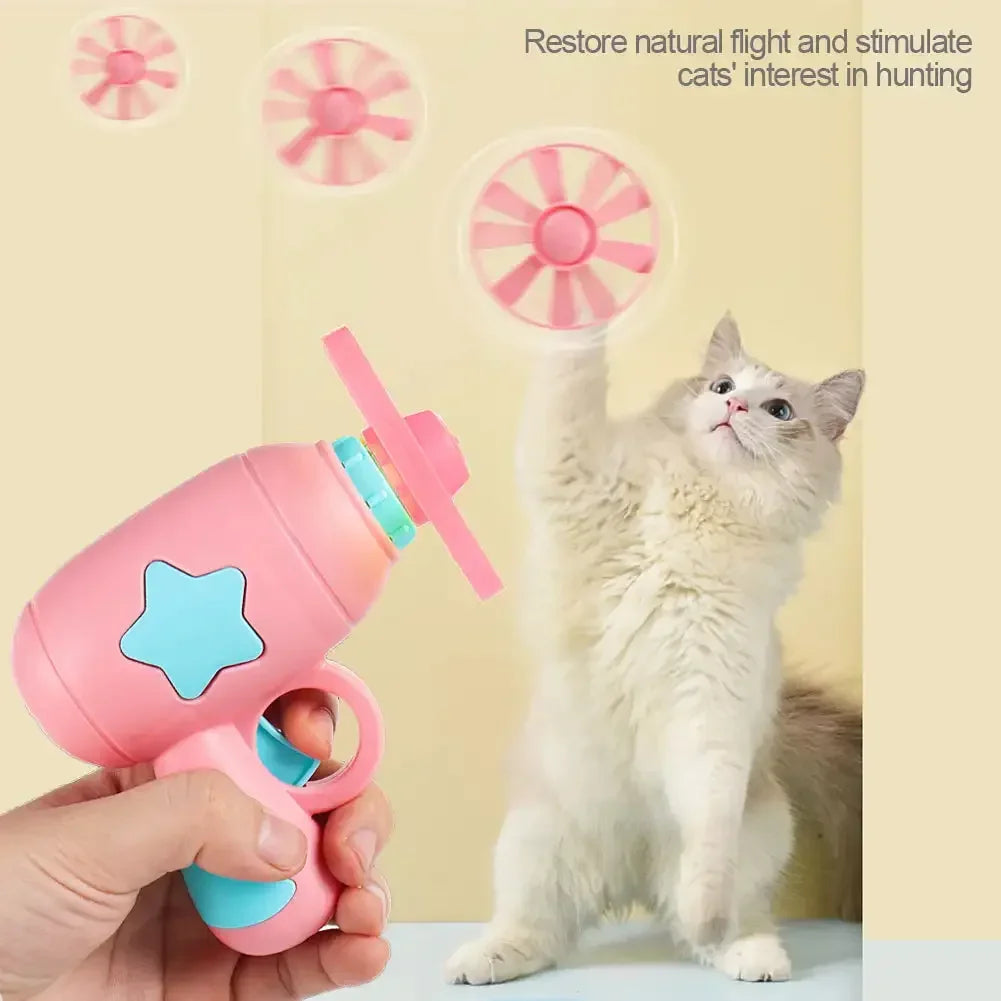 FlyDisc Launcher™ Interactive Cat Training & Chase Toy