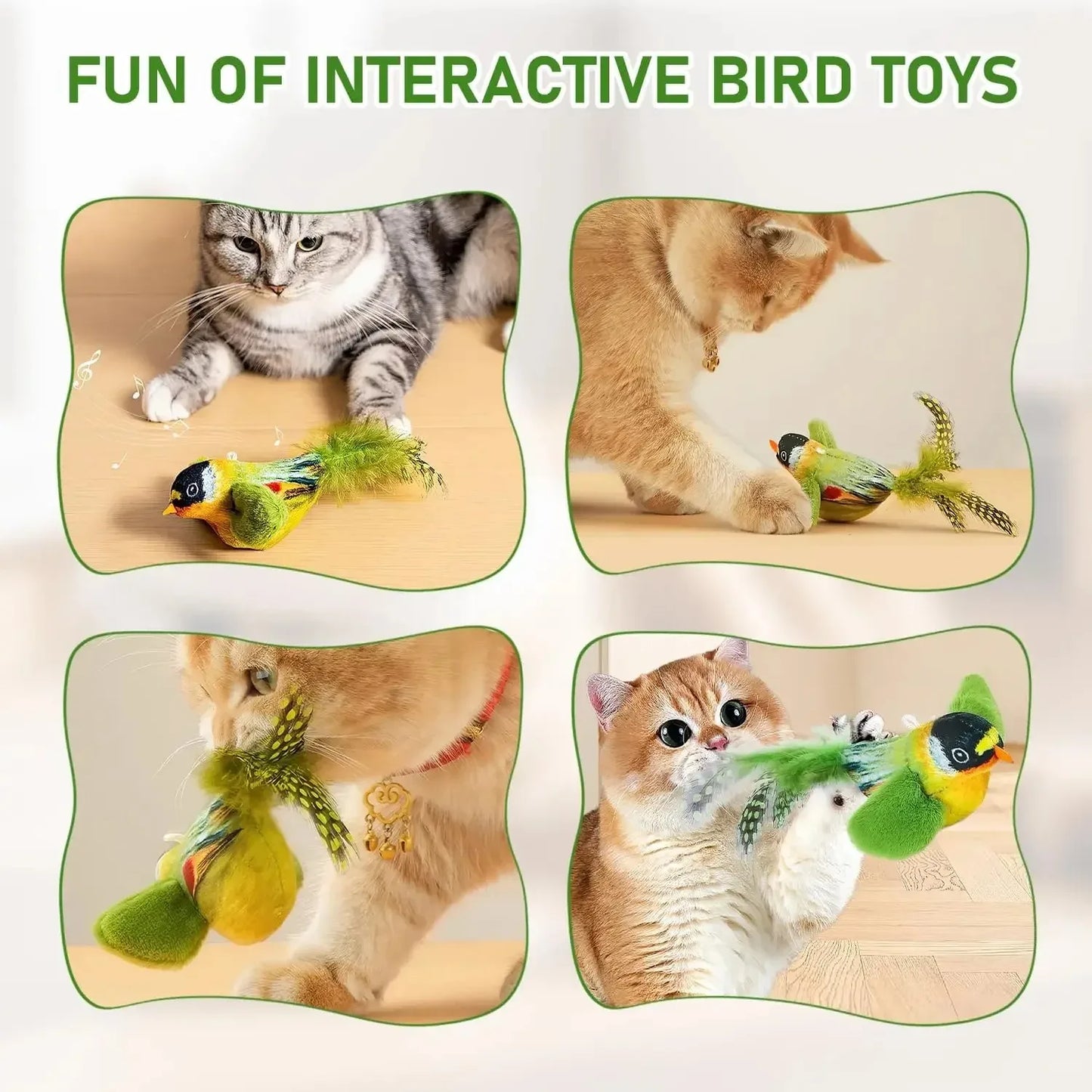 ChirpyBird™ Interactive Sound & Catnip Motion Toy
