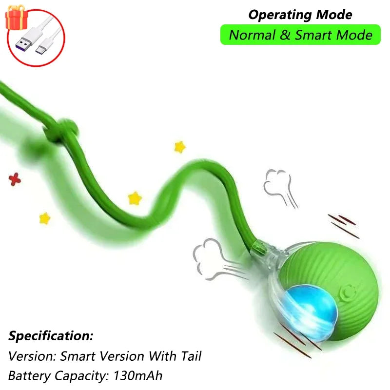 TailChase™ Smart Automatic Rolling Ball with Faux Tail