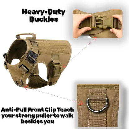 Adjustable Tactical Dog Harness with Handle