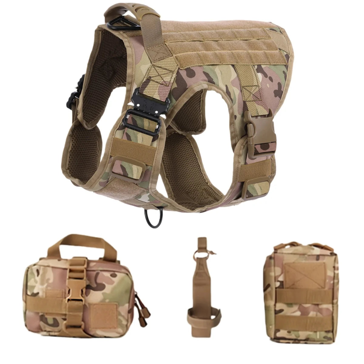 Adjustable Tactical Dog Harness with Handle