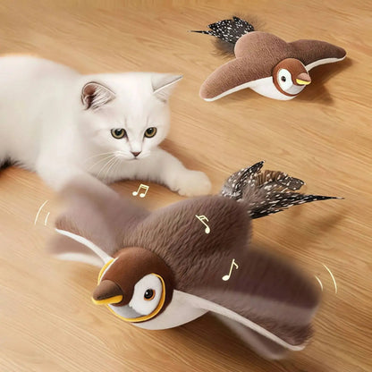 Flap & Chirp™ Rechargeable Interactive Bird Cat Toy