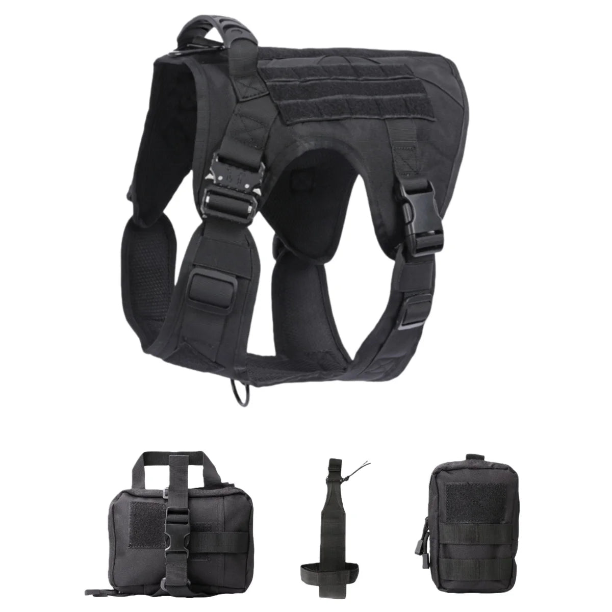 Adjustable Tactical Dog Harness with Handle
