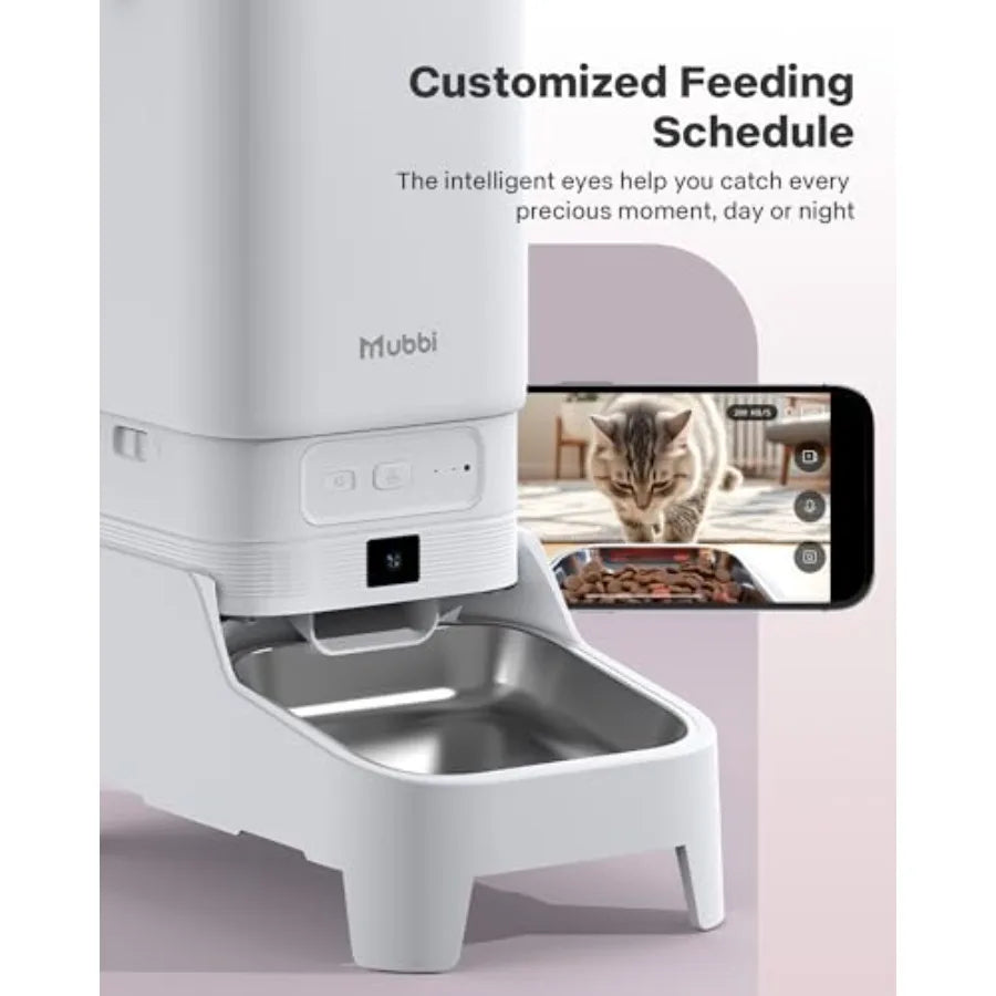 Smart Automatic Pet Feeder with 1080P Camera – 7L Food Dispenser for Pet