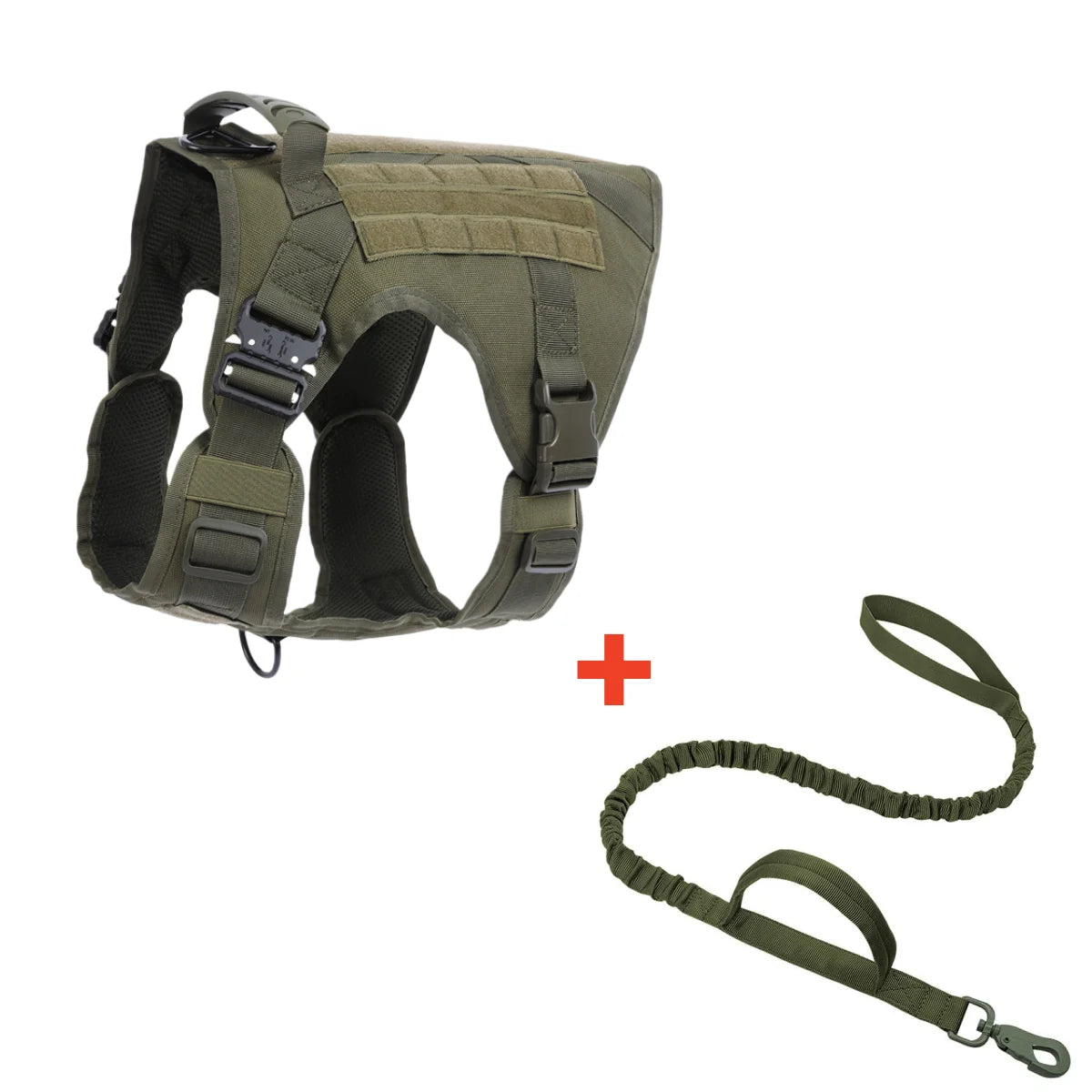 Adjustable Tactical Dog Harness with Handle