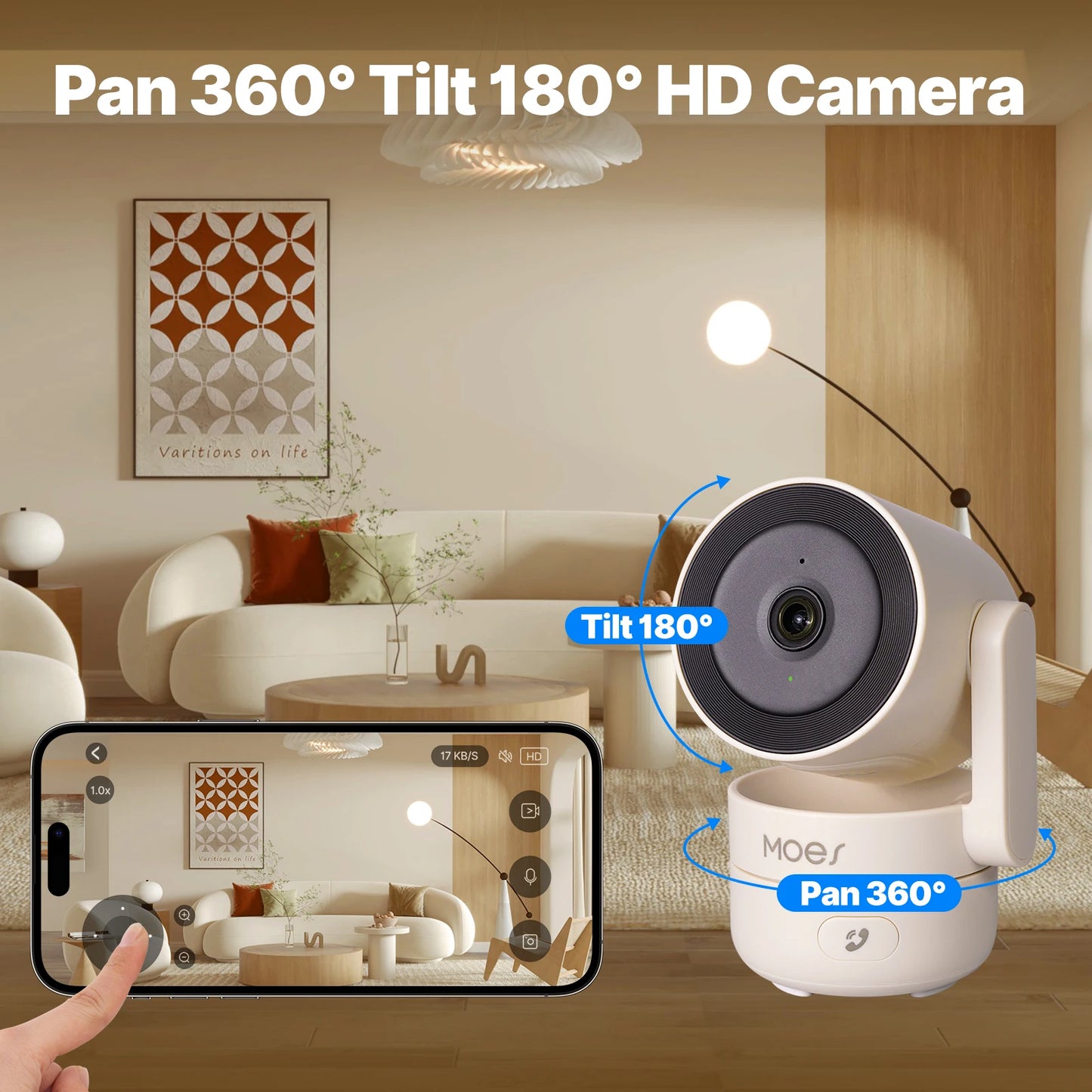 Smart PetCam 360™ – 4MP HD Indoor Pet Security Camera