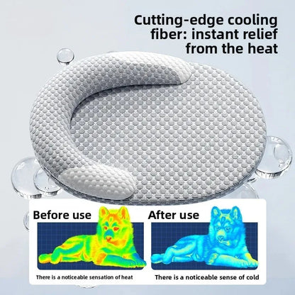 CoolNest™ Ice Silk Pet Cooling Bed