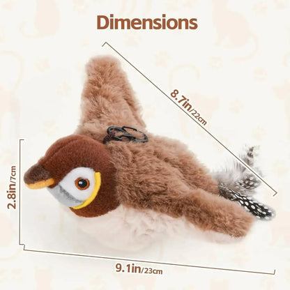 Flap & Chirp™ Rechargeable Interactive Bird Cat Toy