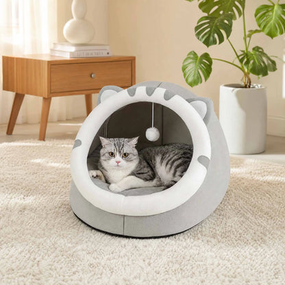 CozyCave™ 2-in-1 Warm Pet House & Cat Cave Bed