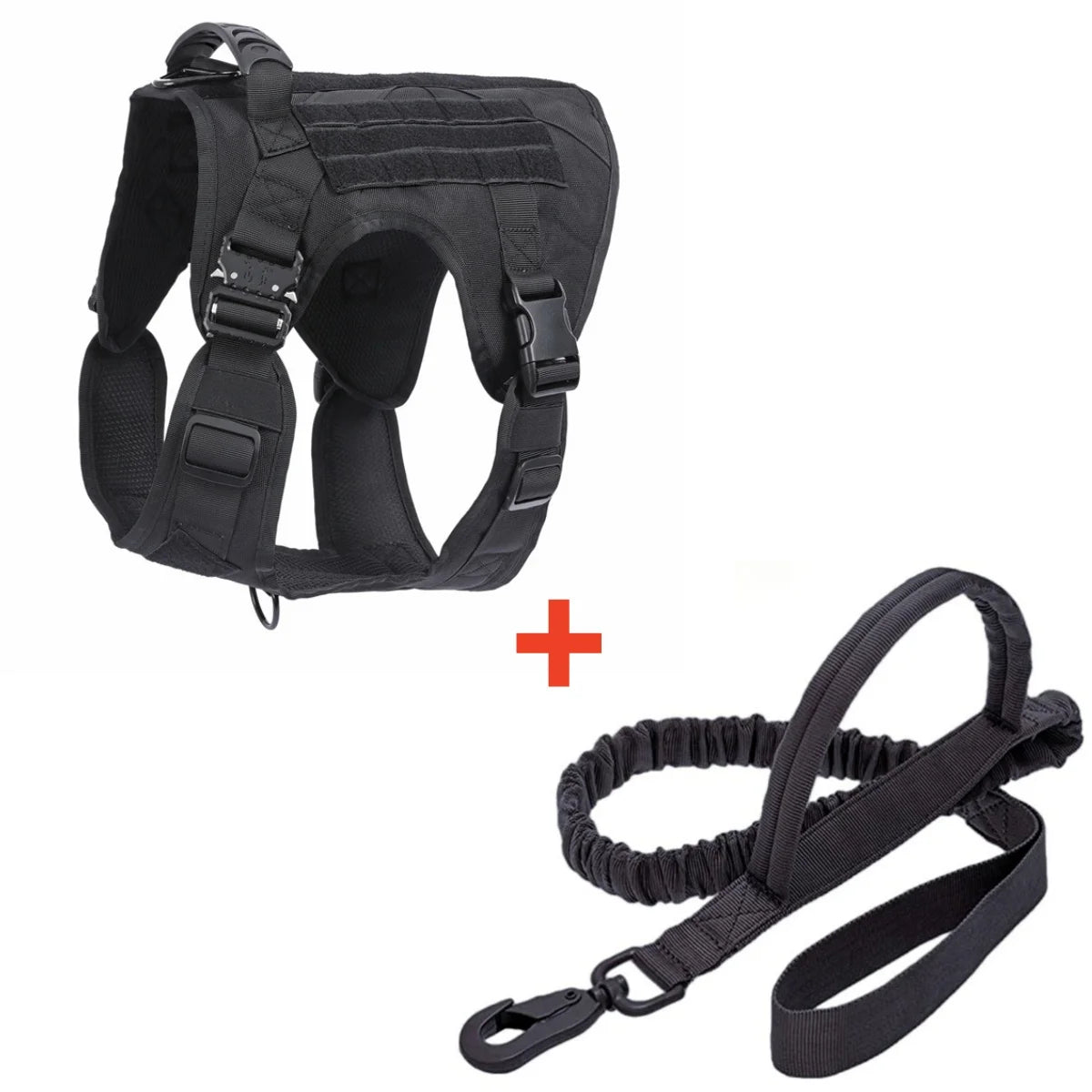 Adjustable Tactical Dog Harness with Handle