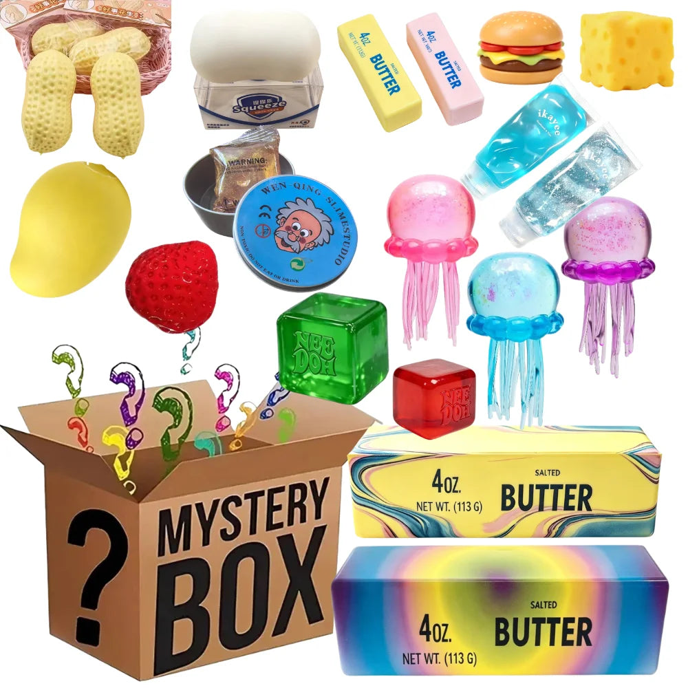 Kawaii Cat Paw & Food Mochi Squishy™ – Mystery Blind Box Fidget Toy