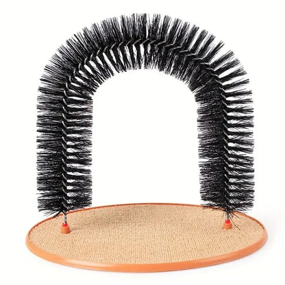 PurrPamper™ 3-in-1 Cat Grooming Arch & Scratch Pad