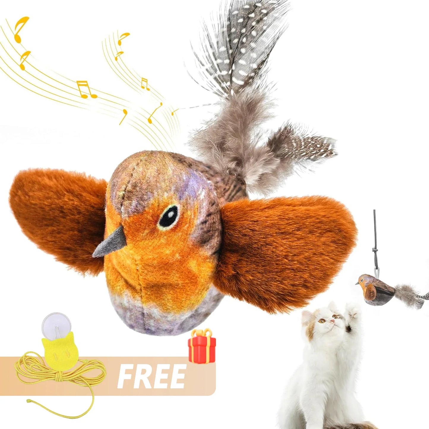 ChirpyBird™ Interactive Sound & Catnip Motion Toy